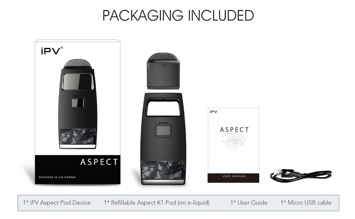 IPV ASPECT POD SYSTEM PACKING INCLUDE